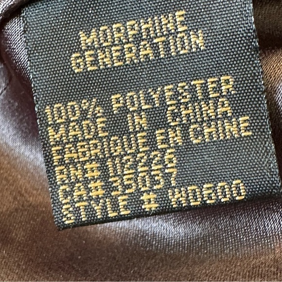 Morphine Generation olive green long windbreaker hooded jacket - Picture 12 of 13